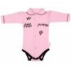 Baby Nellys Body dlhý rukáv s golierikom, veľ. 68, ružové - Little Princess