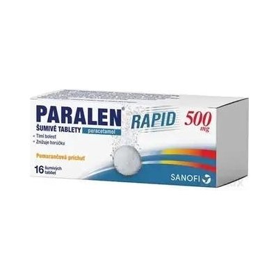 PARALEN RAPID 500 MG POMARANČOVÁ PRÍCHUŤ