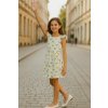 Fashionkids dievčenské letné šaty s citrónovým vzorom biela