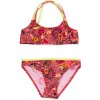 Losan Dievčenské 2-dielne plavky koralové-farebné motívy