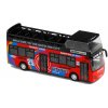 LEAN TOYS Kovový autobus s otvárateľnými dverami zelený