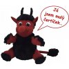 Teddies Čert Hubert mluvící plyš 20 cm na kartě