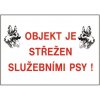 ČERVA Tabulka bezpečnostní - Objekt je střežen služebními psy - AKCE! 9903002299999