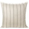 ferm LIVING vankúš CALM béžová bavlna / len 80x80