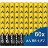 Zinko-uhlíková batéria Varta AA (R6) 60 ks