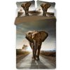 Faro | Obliečky Kráčajúcí slon - 140x200, 100% bavlna perkal