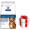 HILL'S PD Prescription Diet Canine Derm Complete 12kg + prekvapenie pre vášho psa GRATIS