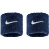 Nike Swoosh Classic potítka na zápästie tmavo-modrá/biela 2 ks