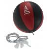 Box lopta SULOV® Split-štiepaná koža, čierno-červená