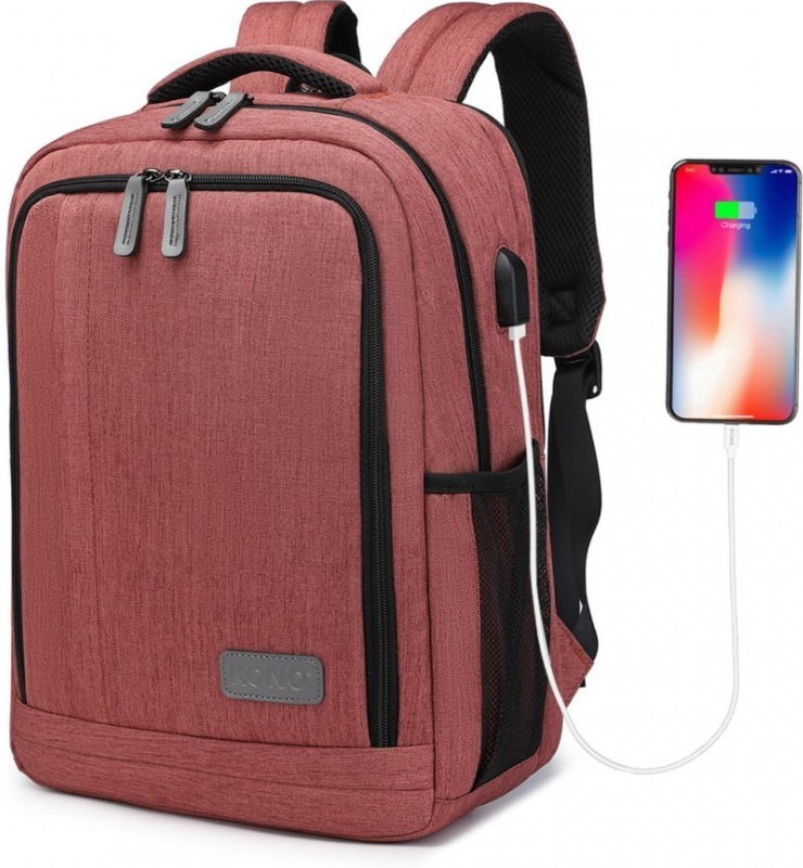 Kono batoh s USB portom EM2111S burgundy