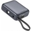 SWISSTEN POWER BANK 10000 mAh S INTEGROVANÝMI KABELY USB-C A LIGHTNING VESMÍRNĚ STŘÍBRNÁ 22013939 Swissten