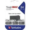 Verbatim 49332 ToughMAX, USB flash disk, USB A 2.0, 64GB, kompozitný materiál KyronMAX(tm), čierny