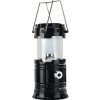 Multifunkčná solárna prenosná LED lampa 6v1 čierna