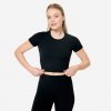 DOMYOS Dámske tričko Breathe na jogu a pilates čierne S