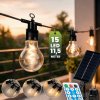 Záhradná solárna girlanda 15x LED dekoračné žiarovky 11, 58m 2200K teplá + diaľkový ovládač ALAVAS LUMILED