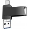 AppleKing flash disk 3v1 s konektorom USB 3.0 / lightning / USB-C – 16 GB - čierny - možnosť vrátiť tovar ZADARMO do 30tich dní