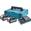 MAKITA BL4040 x2, D40RA 191J97-1 Akumulátor Li-Ion (XGT) 40V-max / 4.0Ah s indikátorom nabitia (v balení: 2ks akumulátor+1ks nabíjačka+1ks kufor), BL4040 - MAKITA 191J97-1