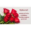 Kytica červených ruží s ozdobou Množstvo: 47