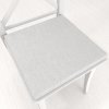 Biante Štvorcový podsedák BKW-251 Svetlo sivý žíhaný - 38x38x3 cm