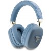Guess - bezdrôtové slúchadlá 4G Gold Triangle Logo, Bluetooth 5.3, USB-C, AUX, on-ear, 400 mAh, IPX4 - modré