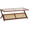 Kávový stolík Vevor Coffee table obdĺžnikový 120 x 55,9 x 43,5 cm odtiene hnedej farby
