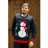 Pánsky vianočný pulóver – Snehuliak 2XL