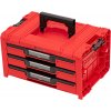 Box na náradie QBRICK SYSTEM PRO Drawer 3 Toolbox 2.0 Expert RED Ultra HD - 45,0 x 31,0 x 24,4 cm