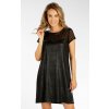 Litex Dámske šaty s krátkym rukávom 7F031 čierna L