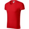 Malfini SLIM FIT V-NECK 146 Tričko pánske XL, Červená