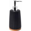 BISK Erga Kido, keramická dávkovač mydla na postavenie, čierna-hnedá, ERG-08407