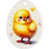 Dekorácia vajíčko kuriatko - 35x25 mm