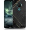 Picasee silikónový prehľadný obal pre Nokia 7.2 - Black tile