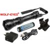Nabíjateľný prísvit k nočnému videniu Wolf-Eyes Ranger IR850, USB v.2017Full Set