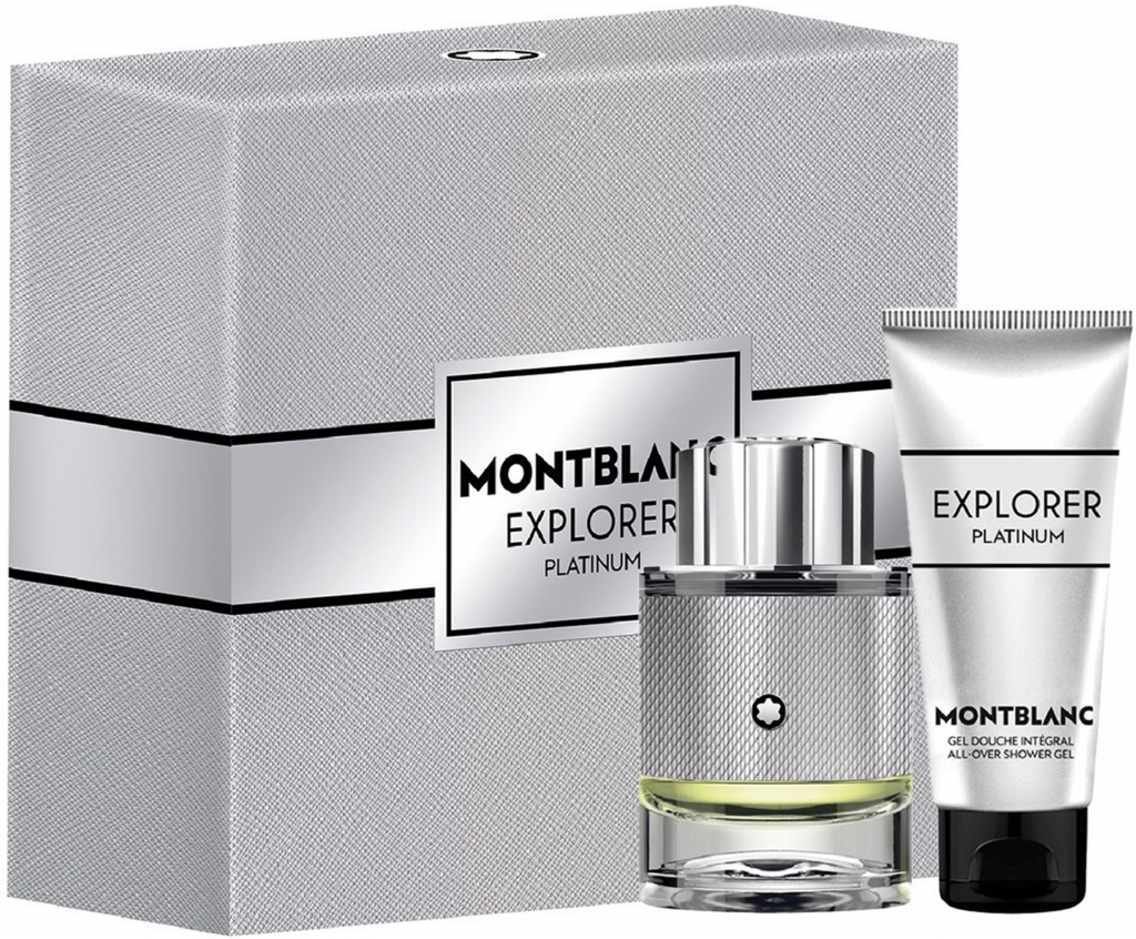 Montblanc Explorer Platinum parfumovaná voda 60 ml + sprchový gél 100 ml, darčeková súprava pre mužov