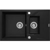 DEANTE DEANTE - Andante čierna - Granitový drez, 1.5 - bowl s odkvapkávačom ZQN_N513
