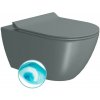 GSI - PURA závesná WC misa, Swirlflush, 36x55cm, agave dual-mat 881504
