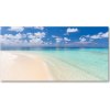 Foto obraz sklo tvrzené Pláž na Maldivách 100x50 cm