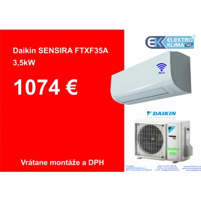 Daikin Sensira FTXF35C + RXF35C