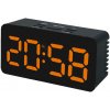 Digitálny budík do siete s oranžovými LED svietiacimi číslami JVD SB3658.3