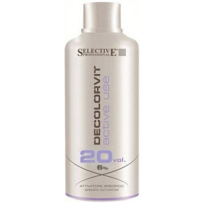 Selective 6% 20vol Decolorvit Active Use emulzný peroxid anti-yellow 750 ml