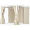Blumfeldt LuminaHaven Pergola 3x3 so závesmi a moskytiérou (GDM26-LuminaH 3x3 WC)