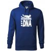 Swimming is in my DNA - Mikina pánska Cape s kapucňou - 2XL ( Kráľovská modrá )