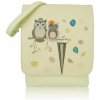 Kabelka Owl Love crossbody - svetlá krémová