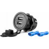 Nabíjačka 2xUSB 12/24V MOD-04 AMiO-02854