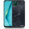 Picasee silikónový čierny obal pre Huawei P40 Lite - Black marble