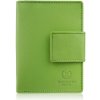 Paolo Peruzzi Dámska stredná kožená peňaženka s ochranou RFID AL-04-GR | zelená AL-04-GR