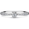 Minerva Side Stones | Zásnubný prsteň so stredovým kameňom 0.180ct, biele zlato, s diamantmi 64