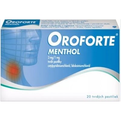 Oroforte menthol pas.ord.20