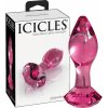 Icicles No. 79 - sklenený análny kolík (ružový)