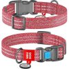 Obojok bavlna 20mmx28-40cm WAUDOG červený